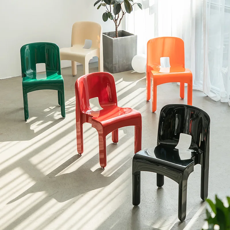 S Nordic Wind Net Red Restaurant Plastic Chair Simple Coffee Shop Milk Tea Shop Backrest Replica Dining Chair