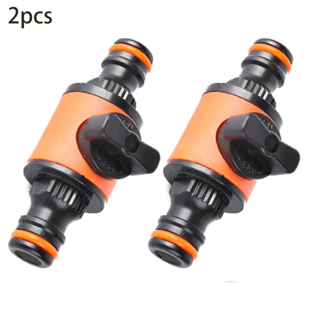

Garden Hose Connector 16 Mm Equal Diameter Connectors With Shut-off Valve Water Pipe Quick Connection For Watering Irrigation