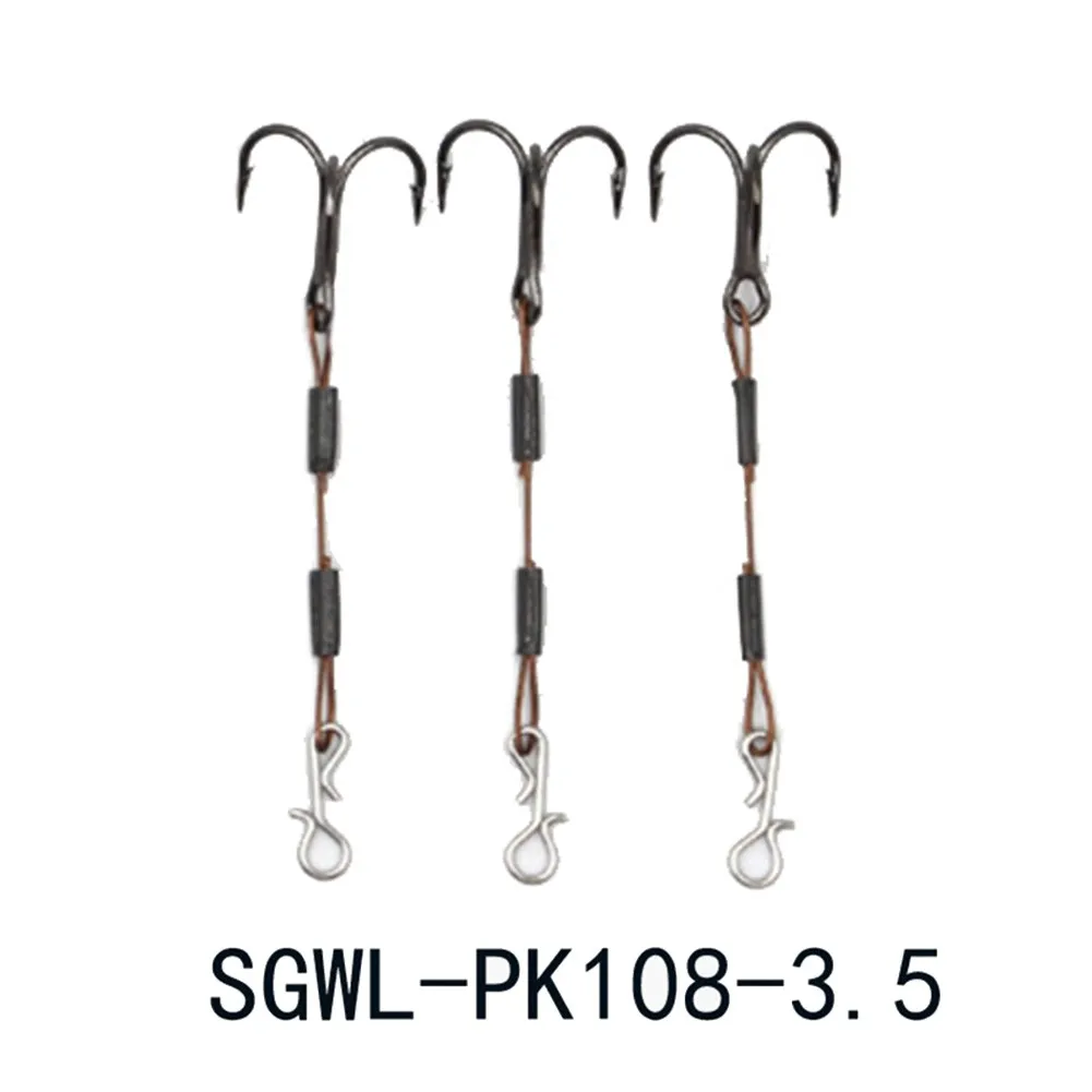 

3pcs 3.5/5.5cm Fishing Hook Pike Perch Bass Predator Lure Stingers Treble Stainless Steel Sharp Hooks Fishing Accessories