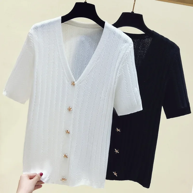 Плюс размер 2024 летняя новая женская футболка больших размеров топ для тяжелых