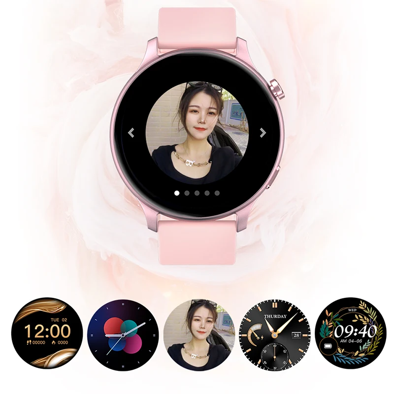 

2022 New Fashion Bluetooth Call Women Smart Watch Full Screen Touch Waterproof Smart Bracelet Heart Rate Monitor Lady