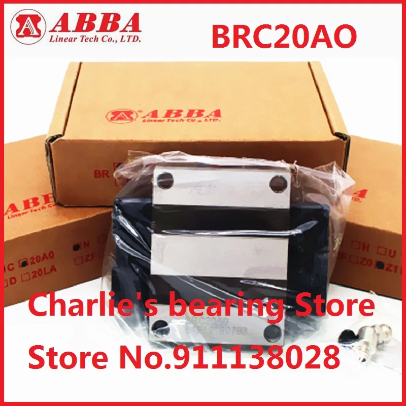 4 шт. 100% Новый оригинальный подлинный ABBA линейный направляющий слайдер BRH20A BRC20AO (фланец) подшипник