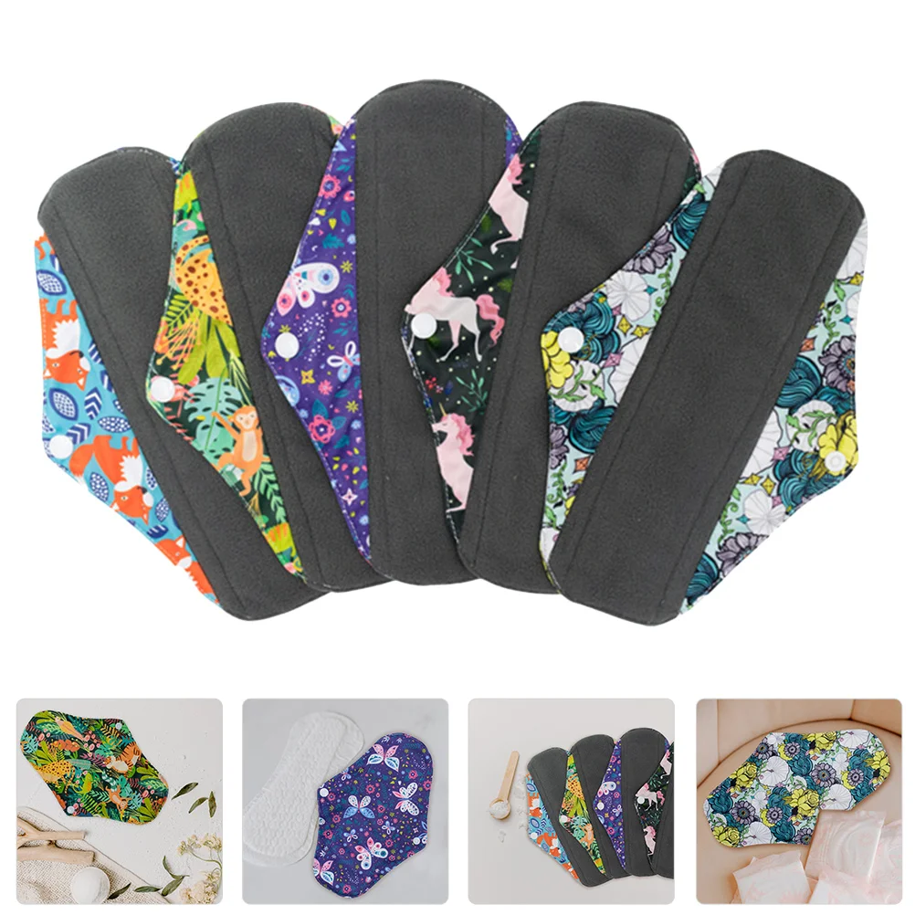 

5 Pcs Postpartum Maternity Sanitary Napkin Women Menstrual Pads Fold Creative Bamboo Charcoal Folding Baby