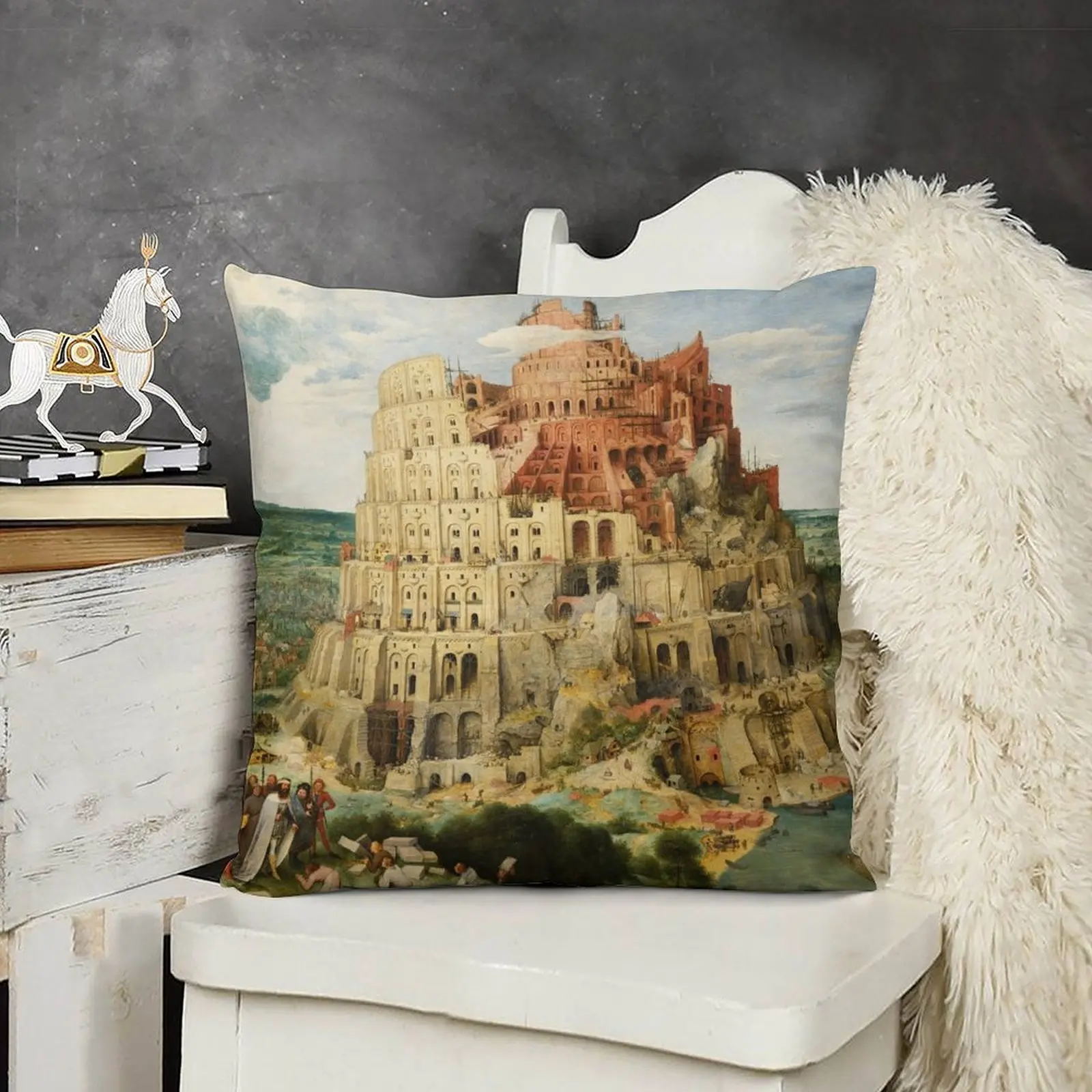 Pieter Bruegel Tower of Babel роскошная наволочка рождественские наволочки прямоугольный