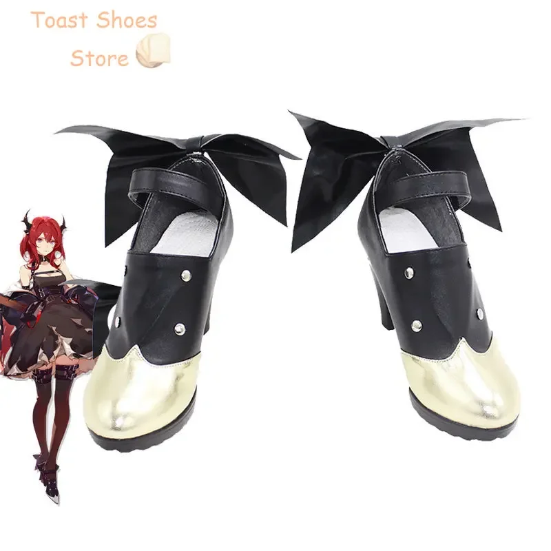 Обувь для косплея Game Arknights Surtr обувь из искусственной кожи карнавальные ботинки