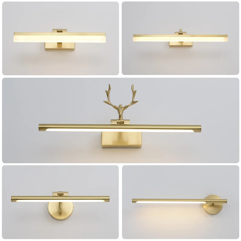 

Античный светильник для ванной комнаты, длинные настенные бра, мраморный матовый светильник, светодиодный настенный светильник для спальн...