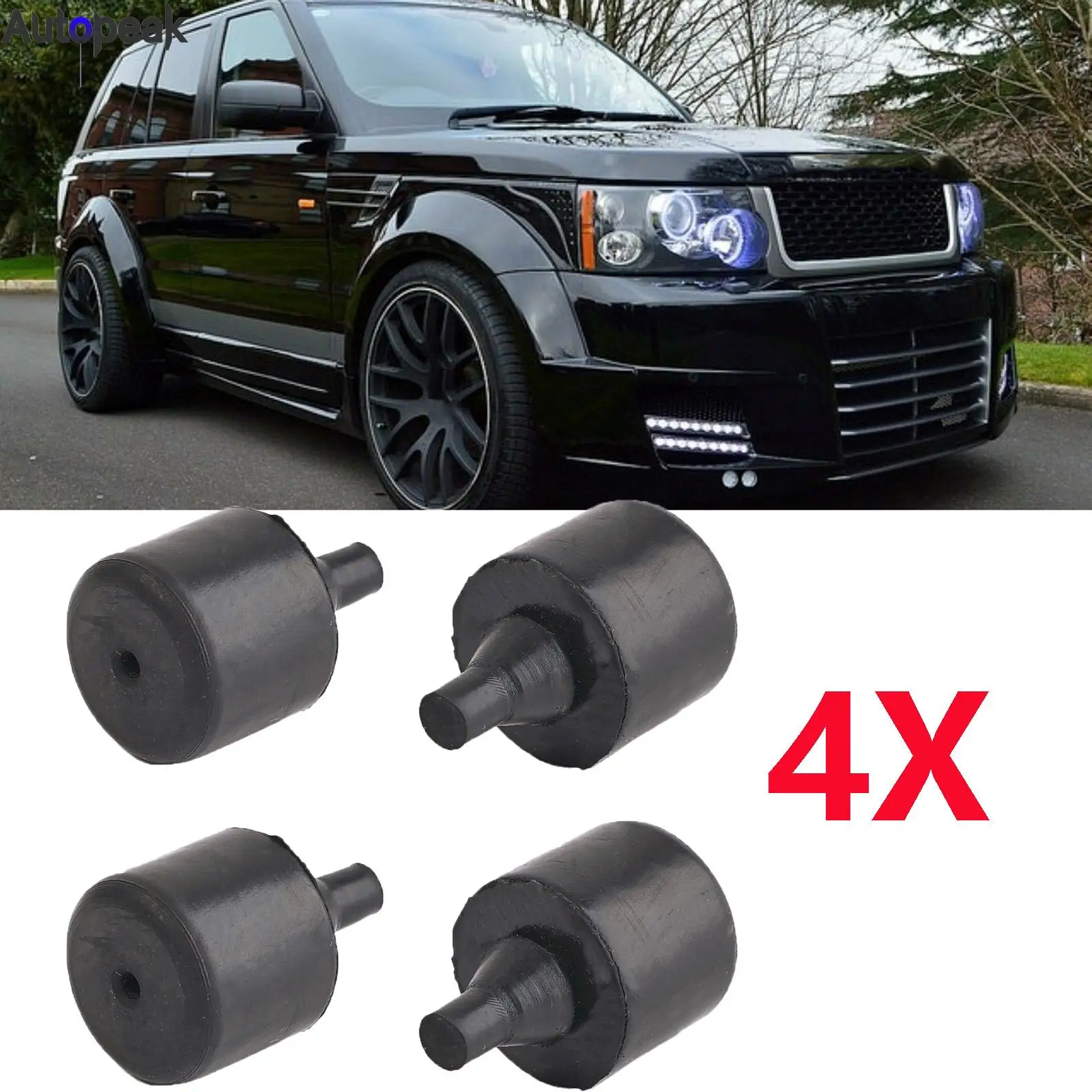 

4 шт. для Land Rover Freelander 2 LR2 LR3 LR4 Discovery 3 4 Range Rover Sport L320, резиновые противоударные стопорные буферы CFM 500010