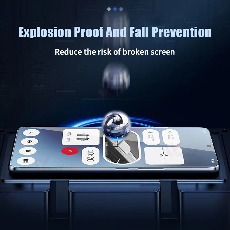 2-4 шт. закаленное стекло для телефона Nothing (2a) Plus Защитная пленка экрана Phone (2) (1) HD CMF