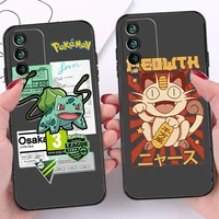 pokemon pikachu phone cases for xiaomi redmi 9at 9 9t 9a 9c redmi note 9 9 pro 9s 9 pro 5g coque carcasa soft tpu funda