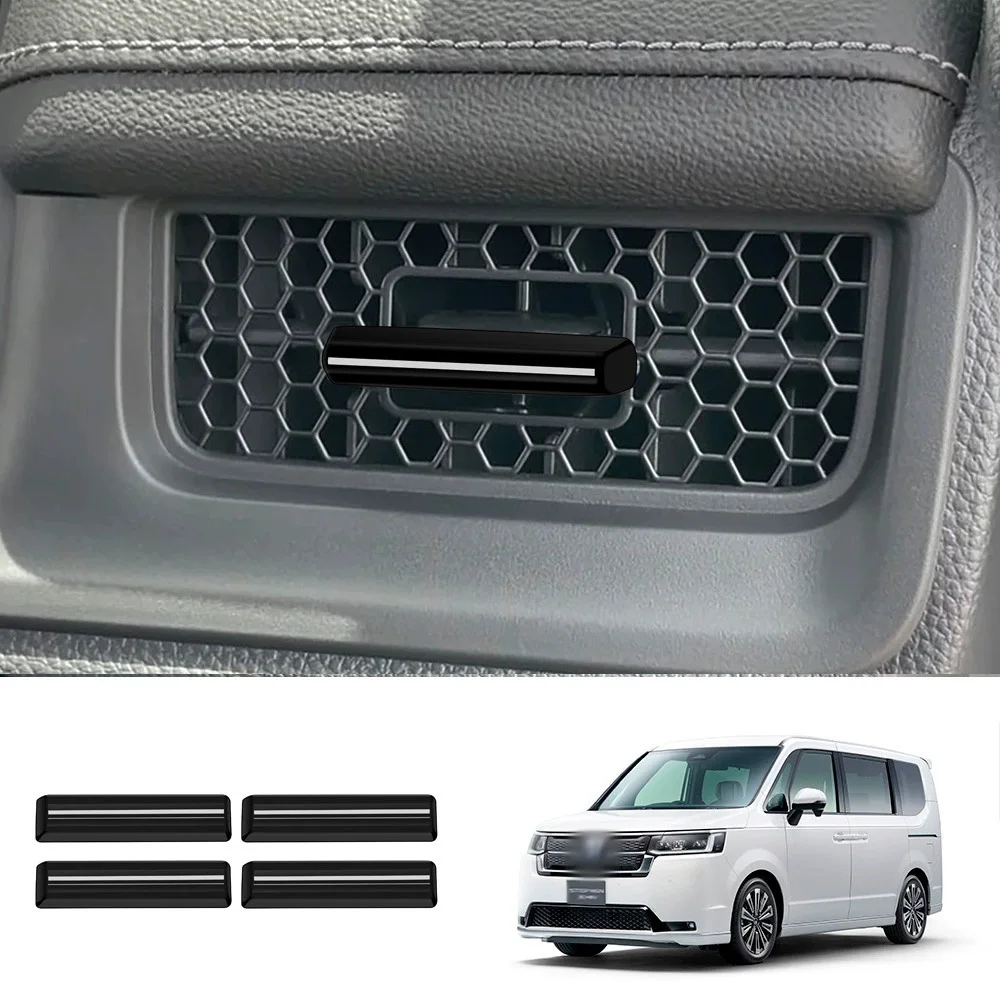 

Для Honda Stepwgn Spada RP8 2022 2023, центральная консоль из АБС-пластика, вентиляционное отверстие с блестками, декоративная крышка, аксессуары для отделки