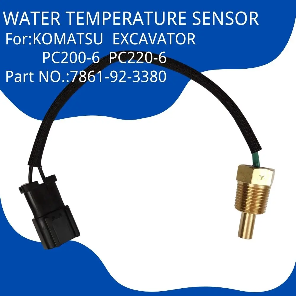 

7861-92-3380 Excavator Water Temperature Sensor for KOMATSU PC200-6 220-6 Spare Parts High Quality Accessorie