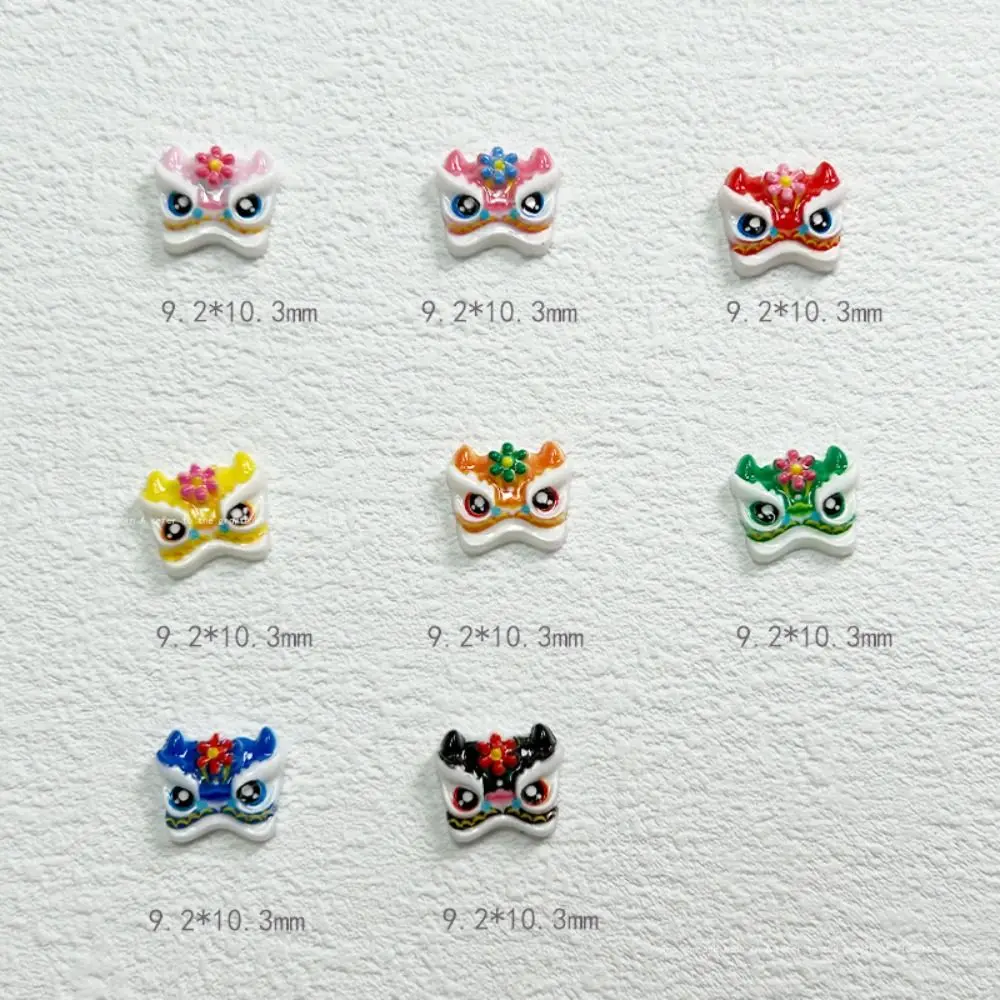 50 шт./пакет 3D светящаяся смола Tide Lion украшение для ногтей милый мультяшный дизайн