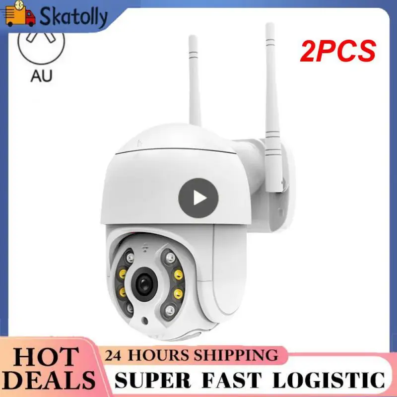 

2PCS IP Camera 1080P Wifi Outdoor PTZ Home Security Camera AI Human Detect H.265 Color Night Vision Waterproof