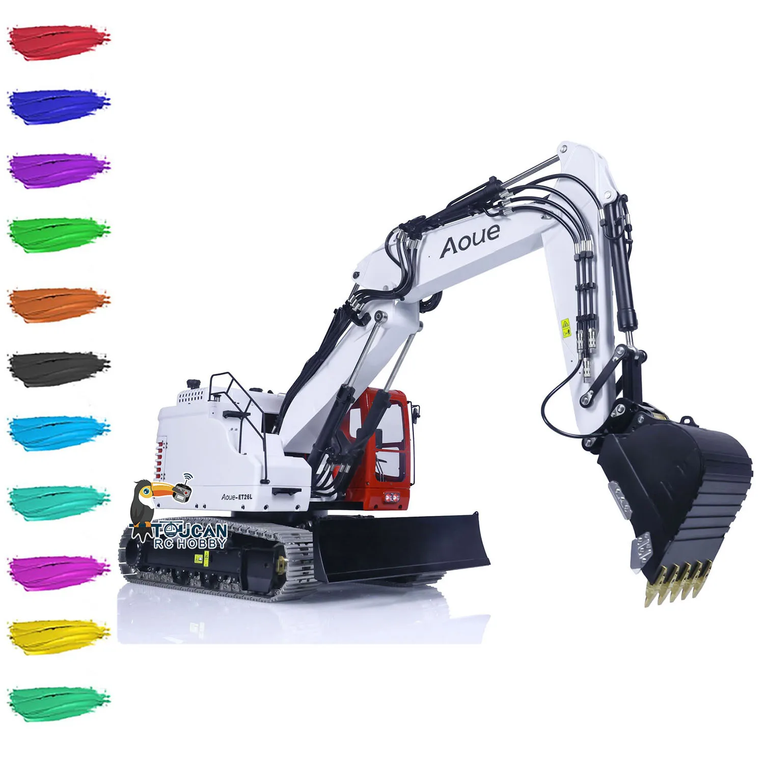 LESU ET26L масштаб 1/14 RC гидравлический металлический гусеничный экскаватор с