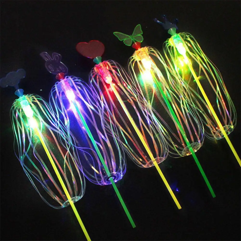 

1Pcs Rainbow Magic Stick Wand LED Bubble Flower Colorful Stick Light Shining Toy Special Projector Children Flashlight Wand Q4I4