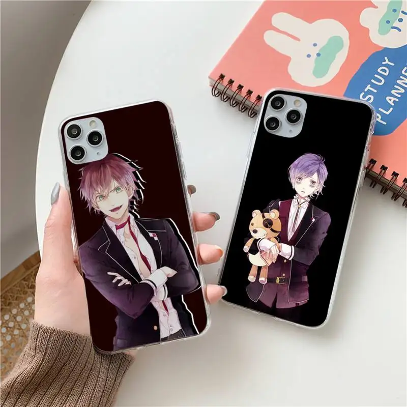 

Diabolik Lovers Japan anime Phone Case Transparent soft For iphone 12 11 13 7 8 6 s plus x xs xr pro max mini