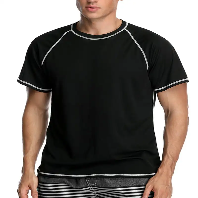 

Rash Guard Solid Short Sleeve Rash Guard UPF 50+ Swimwear Quick Dry Swim Short Tops