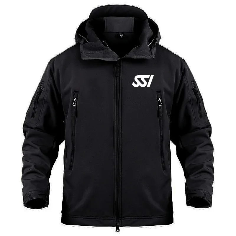 

2023 Multiple Pockets Man Coat Jackets Fleece Warm SoftShell Waterproof SoftShell Jackets for Men Tactics Outdoor Military Tops