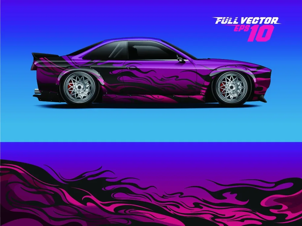 Виниловая оберточная пленка с изображением тигра на весь корпус современный