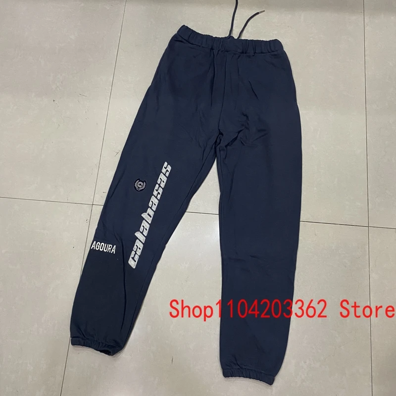 Мужские спортивные штаны KANYE WEST высококачественные брюки Calabasas с вышивкой и