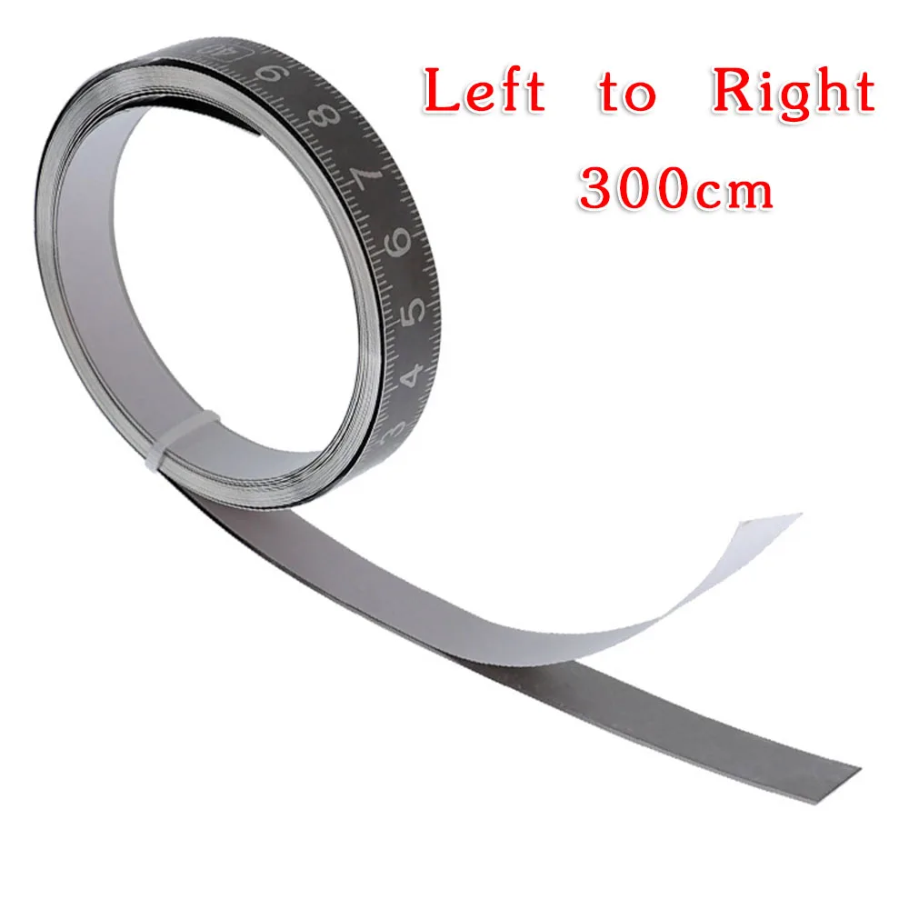 

Stainless Steel Sticky Scale Ruler High Precision Woodwork Measure Tool Adhesive For Miter Track Stops, Table Saws,woodworking