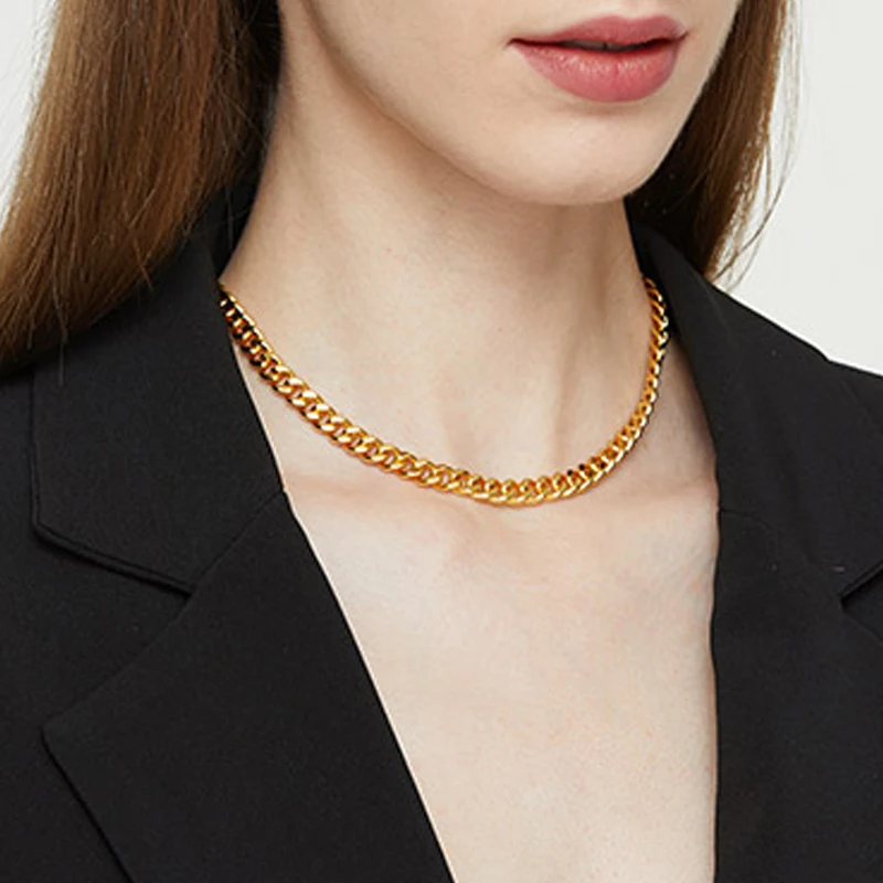 Кубинская цепочка Майами для мужчин и женщин ожерелье под заказ 8 мм 16/18/20/24 дюйма