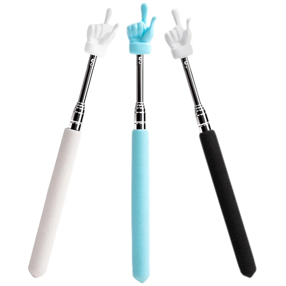 

3 Pcs White Board For Kids Telescoping Teaching Stick Function Pointer Reading Pointing Rod Teachers Indicator Extendable