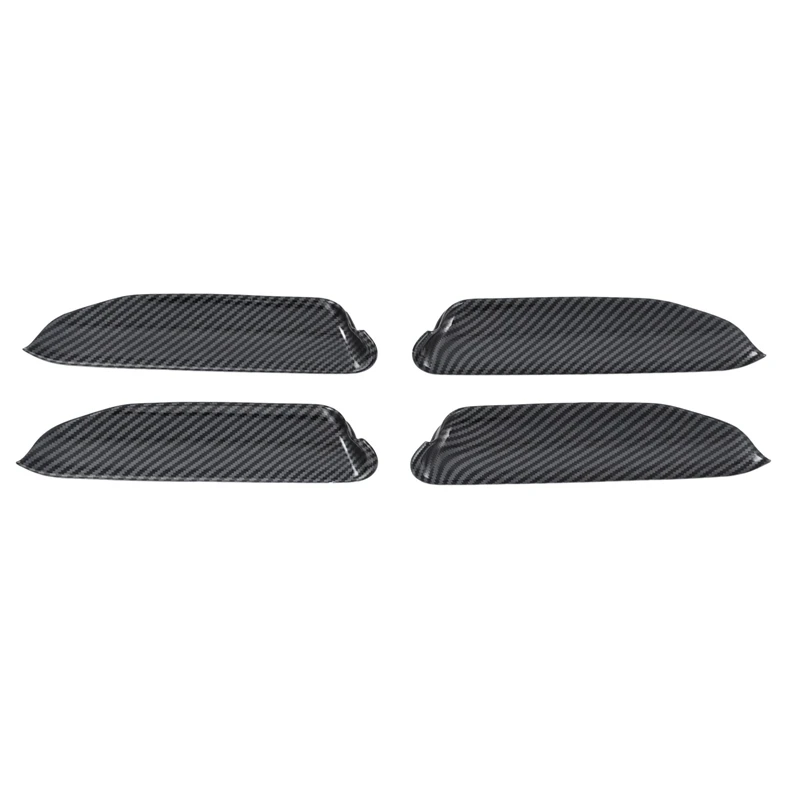 

4Pcs Carbon Fiber Car Door Handle Bowl Cover Trim For ID.4X ID4X 2022