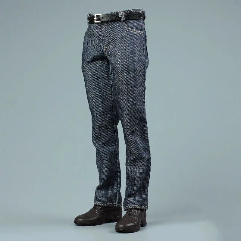

1/6 Scale Man Classic Straight Leg Denim Jeans Pants Trousers Clothing for 12'' Male Action Figure Doll Accessories