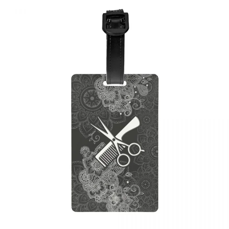 

Парикмахерская Мандала Цветы багажная бирка для чемоданов Парикмахерские ножницы Расческа Личная Обложка идентификационная этикетка