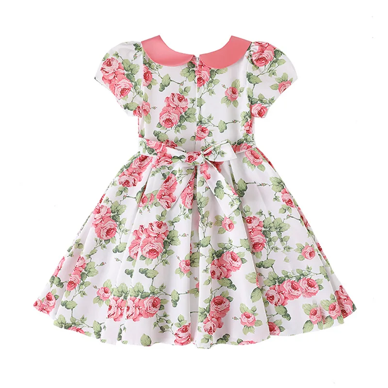 Flower Girls dresses for Wedding Party Baby Sleeveless floral print Princess Dress Children Vestidos clothes | Детская одежда и