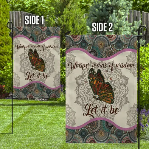 Бабочка Мир Шепот Слова мудрости Нехай это быть флагом флаг-бабочка хиппи
