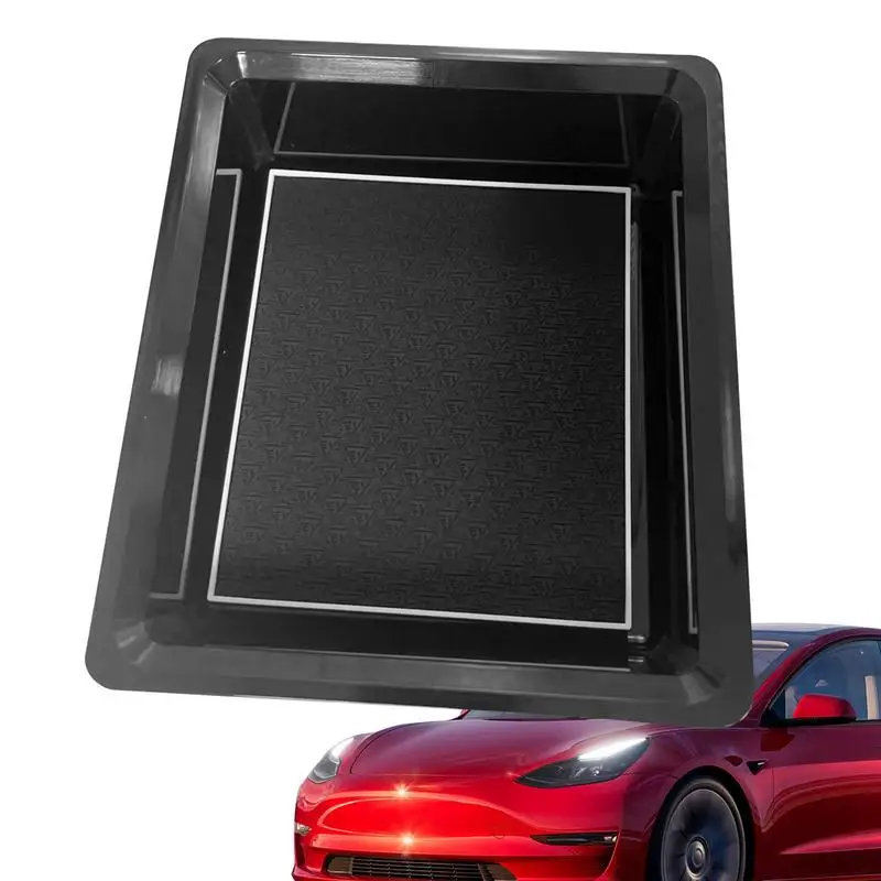 

Подлокотник универсальный из АБС-пластика, автомобильный передний и задний ящик для хранения, противоскользящий водонепроницаемый бокс для хранения, для Tesla 3/Y