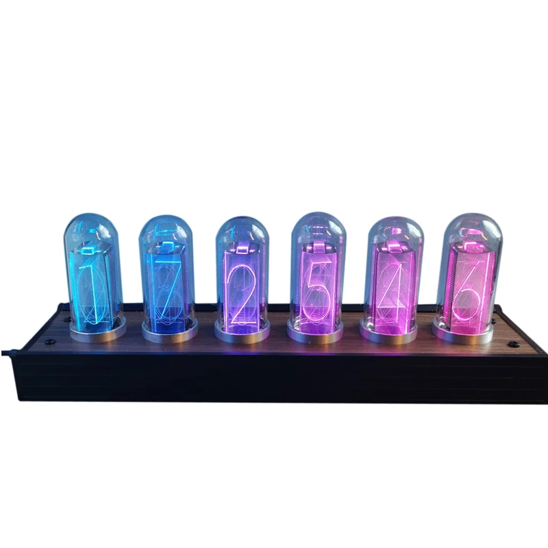 

Винтажный Цифровой Будильник RGB Nixie Tube, ЖК-дисплей, украшение для стола в стиле ретро