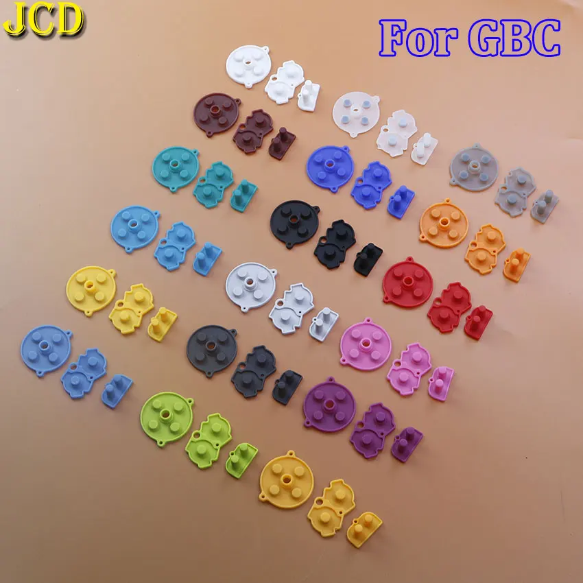 Фото JCD высококачественные резиновый проводящий кнопки для Gameboy Advance GBA Silicone AB D-pad Start Select, замена подкладок для клавиатуры №1