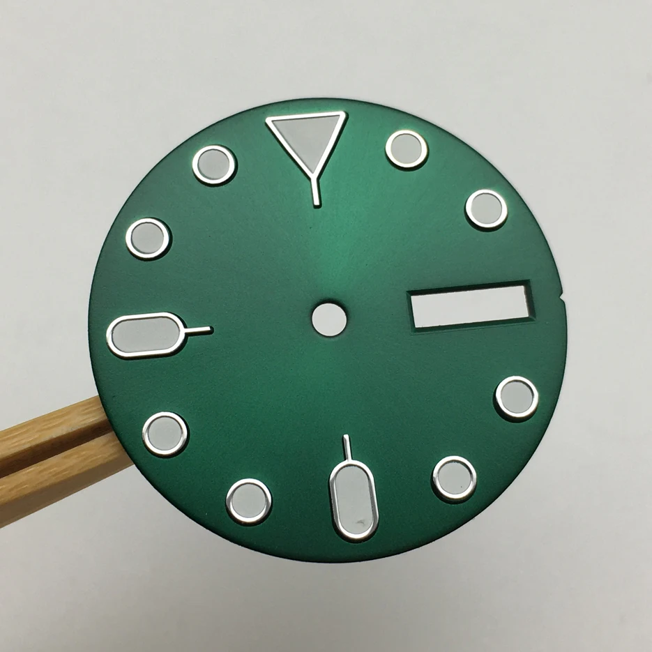 No Logo 28.5mm Watch Dial Replacement, Modified Dial, Luminous Face, for NH36A Movement BA7 Men Watch Accessories