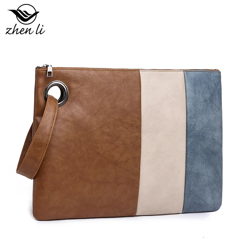 Womens Handbags Ladies Clutch Bag Large PU Leather Pouch Evening Handbags Envelope Purse With Wristlet Shoulder Bag Briefcase