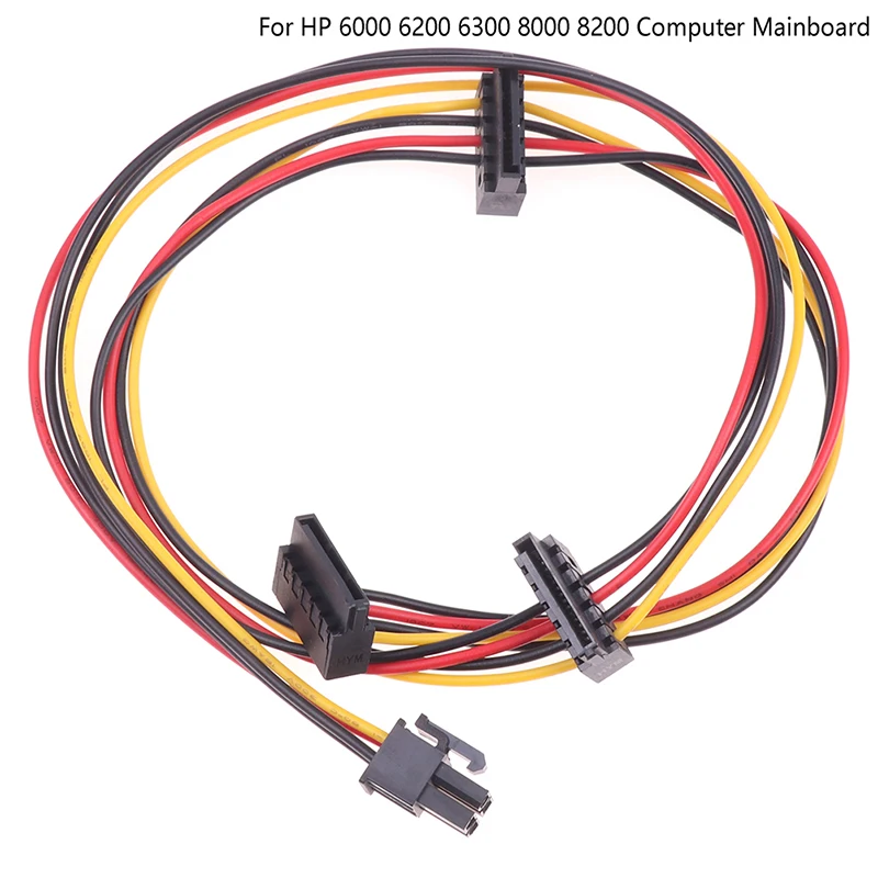4Pin To 2-Port HDD SSD SATA Power Socket Cable Conector For HP 6000 6200 6300 8000 8100 8200 Computer Mainboard ATX PSU