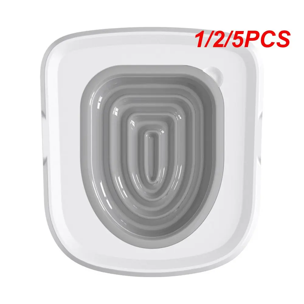 

1/2/5PCS Durable/recyclable Cat Toilet Trainer Toilet Artifact Total Weight 395g Groove Design Abs Cat Toilet Toilet Training