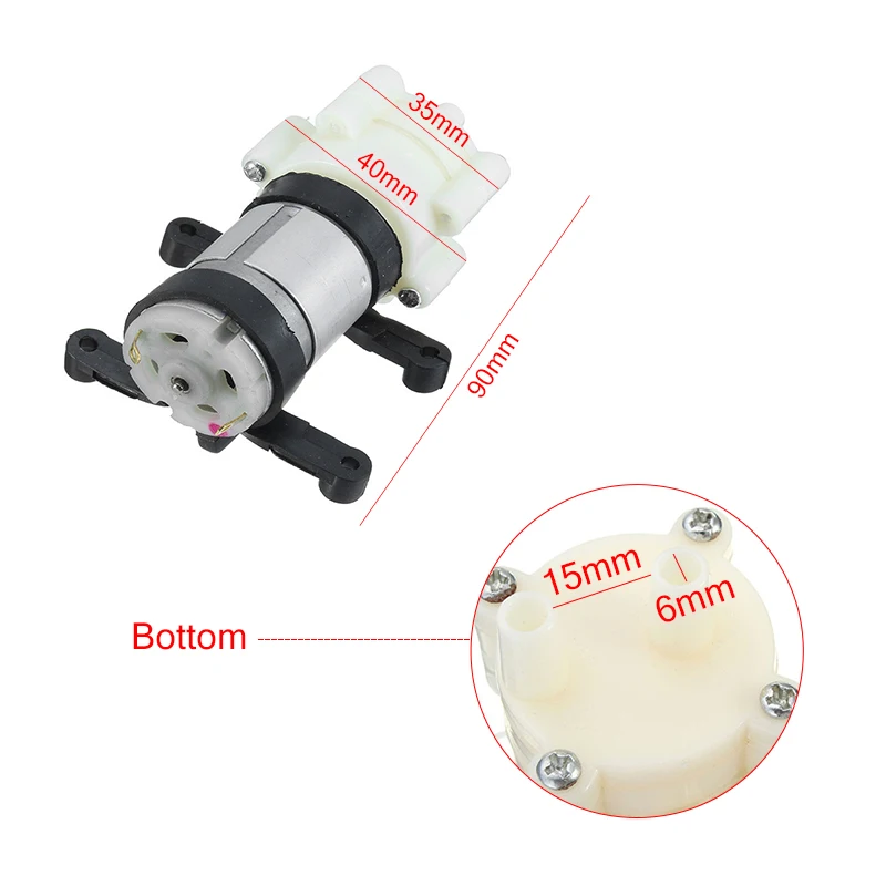 Всасывающий мембранный Водяной мини-насос с мотором распыления 12 В микронасосы
