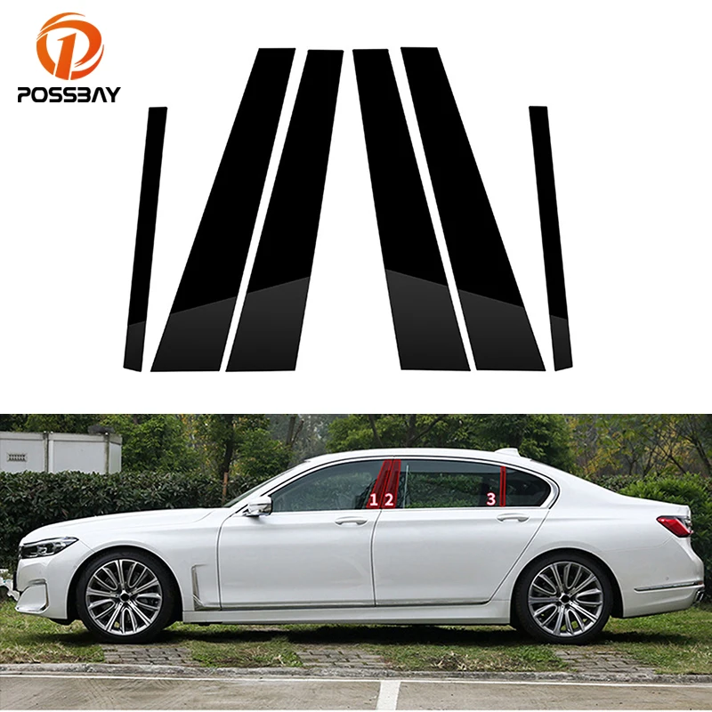 

Car Window Pillar Posts Door Trims Cover Stickers Black Accessories for BMW 7-Series F01 F02 2009 2010 2011 2012 2013 2014 2015