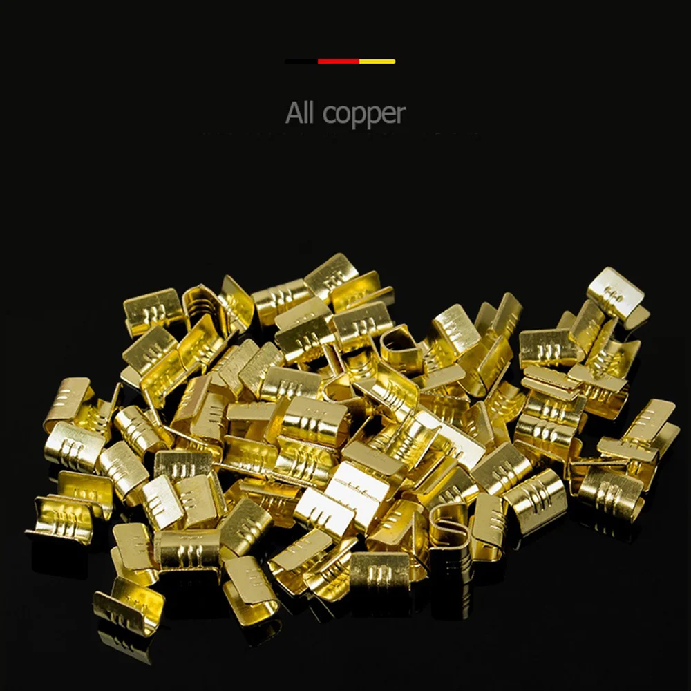 600 шт. U-образные медные кольцевые клеммы неизолированный кабель проводной
