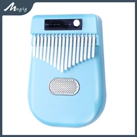 mugig electric kalimba 17 keys bluetooth 4 models kalimbapianoacousticelectric guitar tone best gifts for beginner blue color