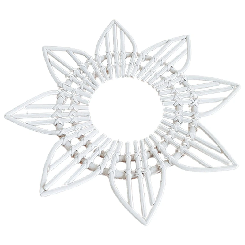 

Natural Rattan Decorative Wall Mirror Innovative Art Decoration Makeup Mirrors Dressing Wall Hanging Mirror