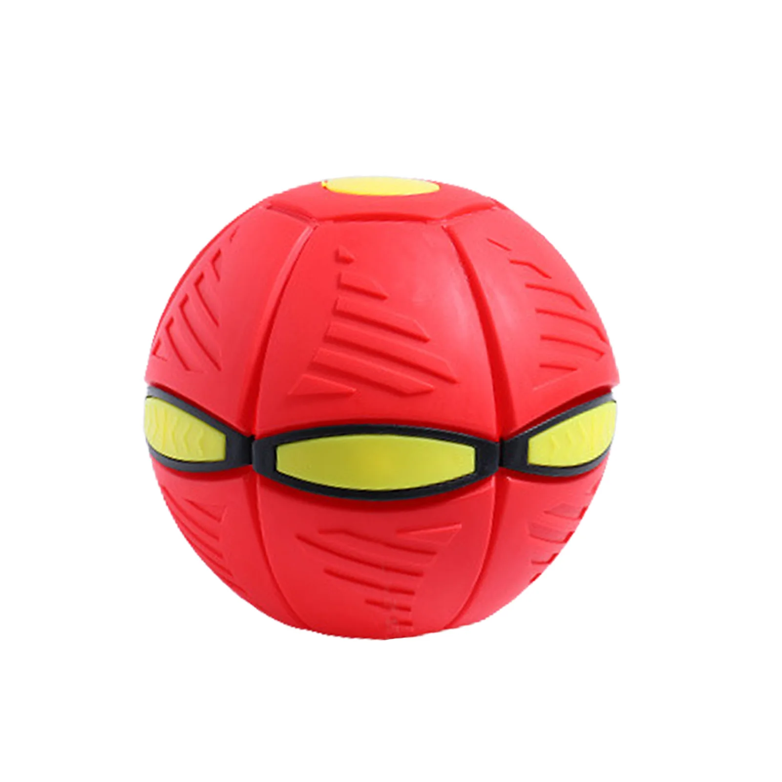 

LED Flying Ball Creative Throw Disc Ball Beach Garden Game Throw Toys Saucer Deforming Ball Outdoor Throwing Ball For Boys Girls