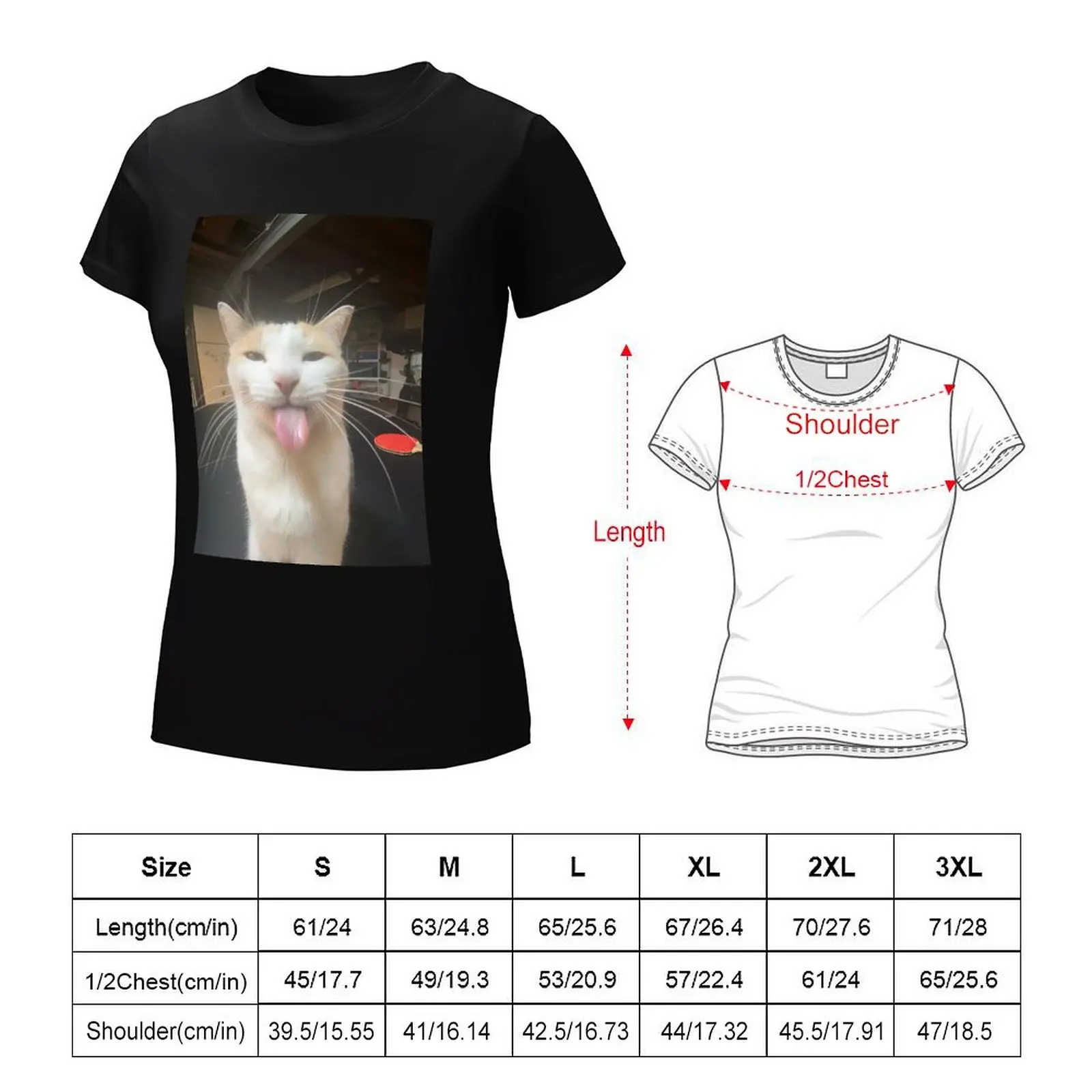 Футболка Bleh Cat :P летний топ облегающие футболки с графикой для женщин