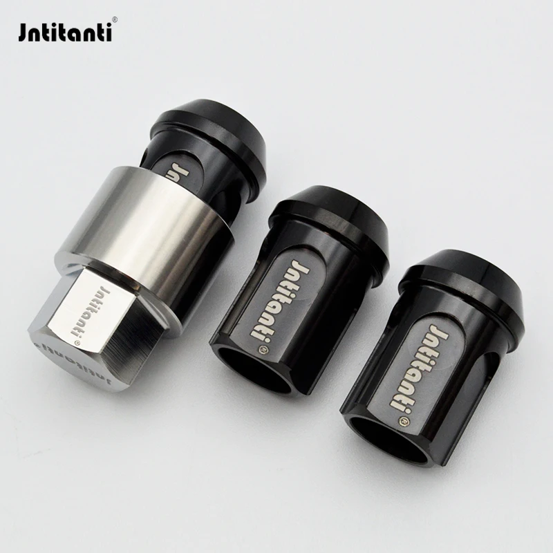 Jntitanti Gr.5 титановые противоугонные гайки для колес gr5 с титановым ключом M14*1 5*27/35/45