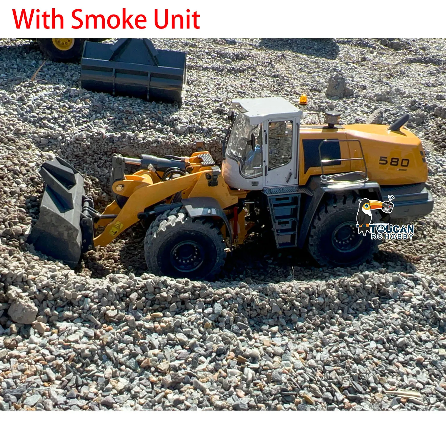XDRC 1/14 580 RC Гидравлический погрузчик Строительная техника Дымовой звук Свет