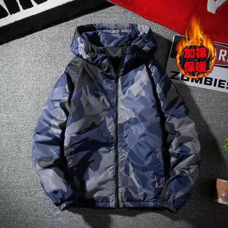 2021 New Men's Cotton-padded Jacket Autumn Winter Thick And Warm Male Jacket Korean Style Trendy Cotton Clothing Large Size Coat
