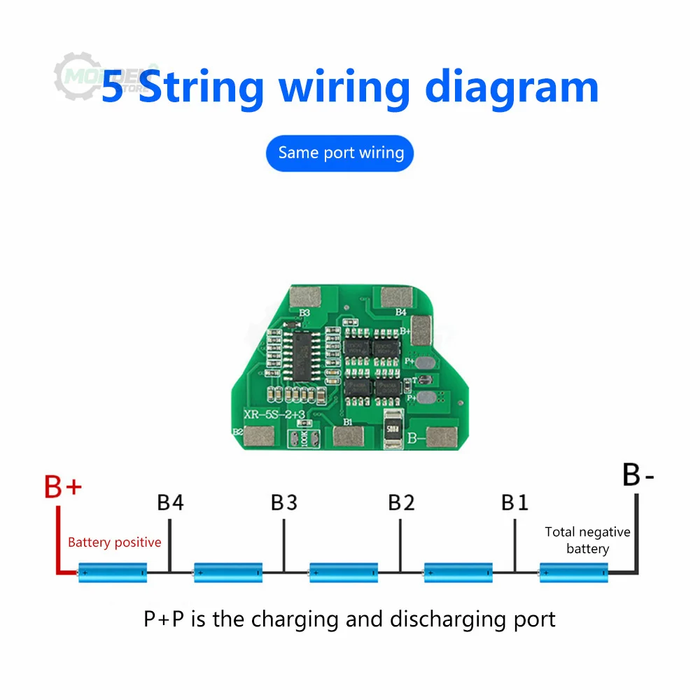 

5S 5A 5S 10A 7S 5A 7S 10A Lithium Battery Protection Board Over-discharge Cell Pack Li-ion BMS PCM PCB For Power Tool